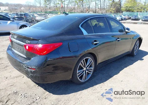 2015 Infiniti Q50 Premium/Sport from USA, damaged, VIN JN1BV7ARXFM404010